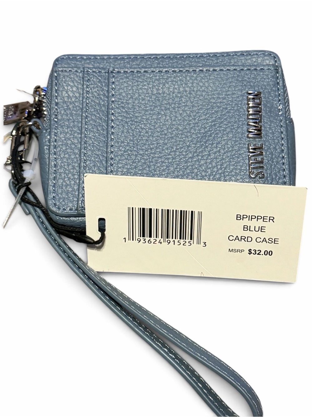 Steve Madden Blue BPipper Card Case Wristlet Wallet NWT